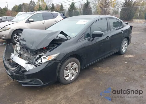 2015 Honda Civic Lx из США, поврежденный, VIN 2HGFB2F58FH544836